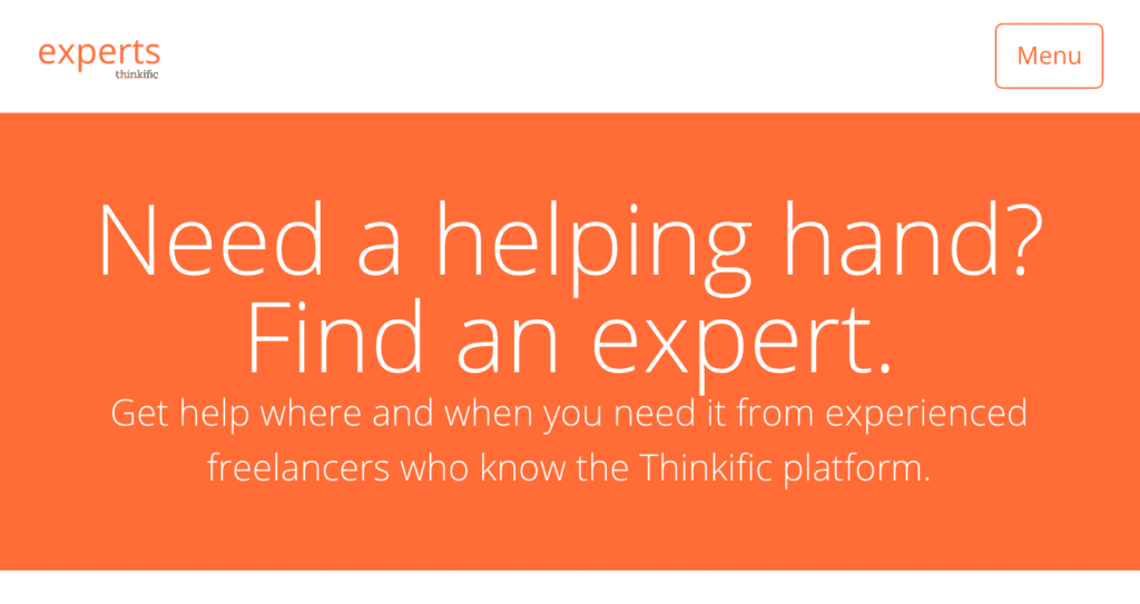 Banner for the Thinkific Expert Marketplace