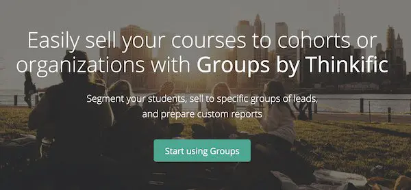 Promo image for Thinkific Groups