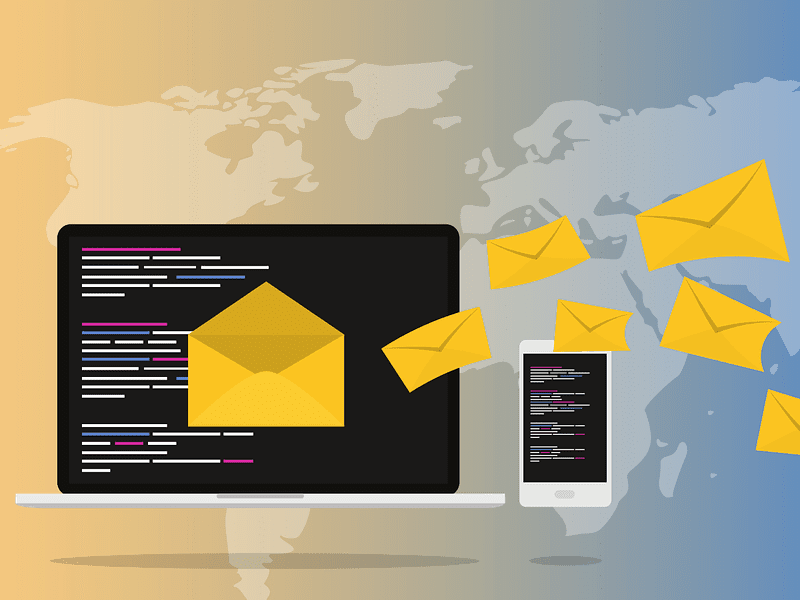 Email marketing concept image for how to build an email list post