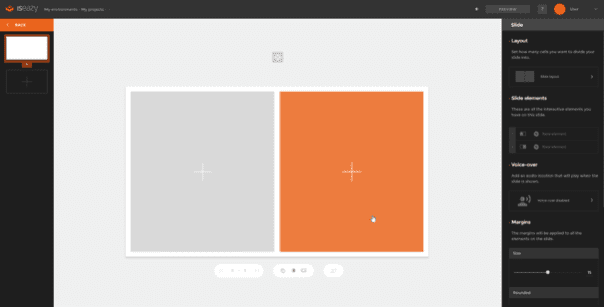Screenshot of isEazy authoring