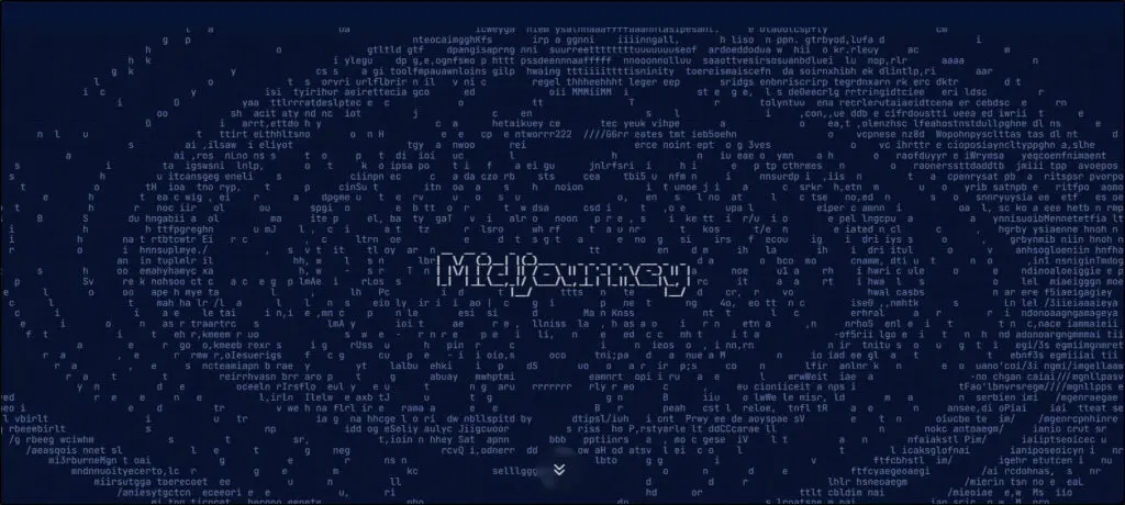 midjounrey homepage with blue swirls and logo on it