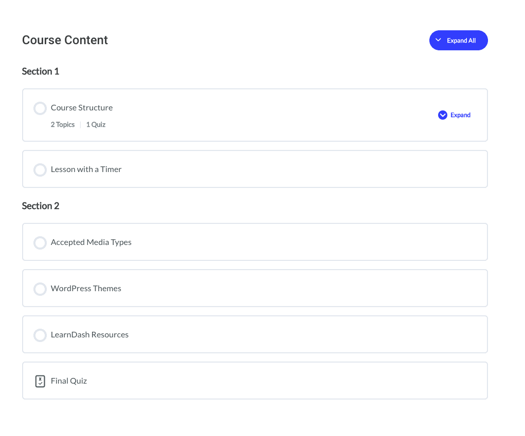 Course Content
Section 1
Section 2