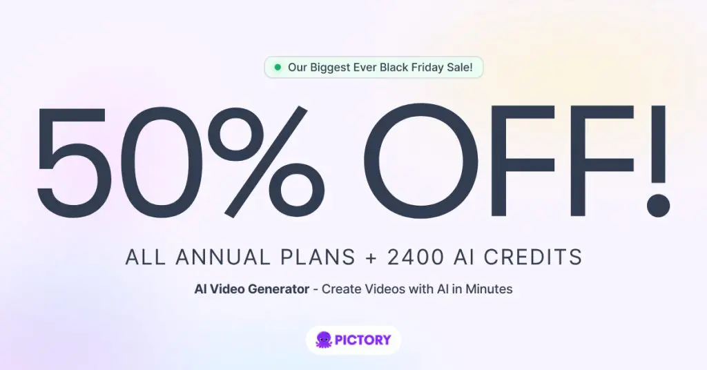 Pictory Black Friday 2025