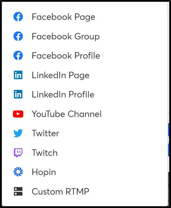 List of 9 platforms that you can integrate your StreamYard with 
