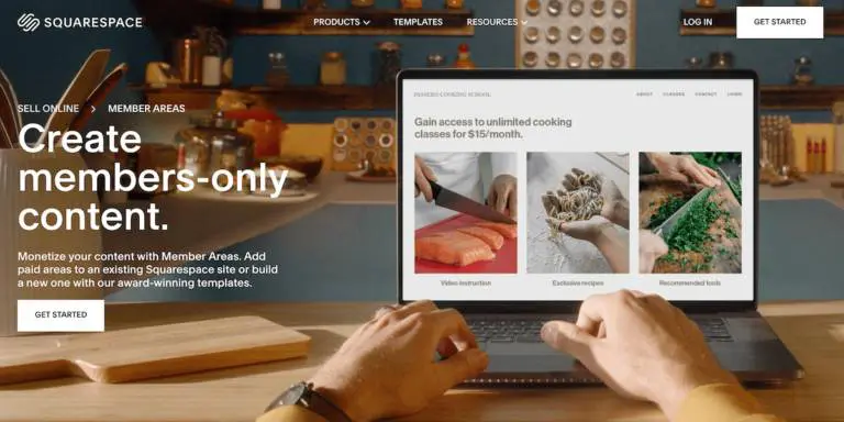 Squarespace members only content page for building a successful membership website
