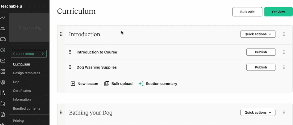 Curriculum AI screen 