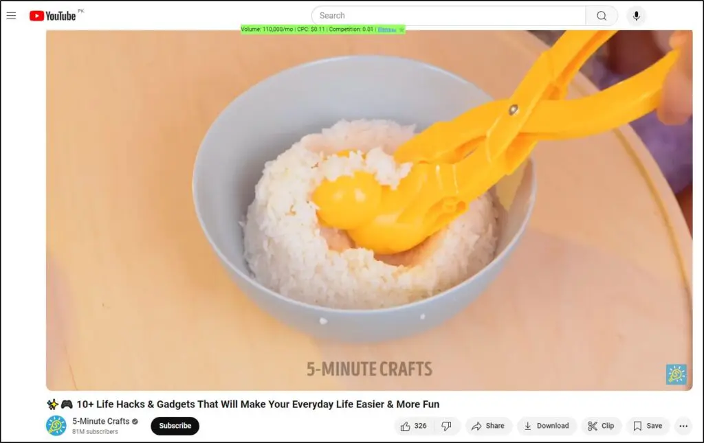 Rice in a bowl with a yellow scooper