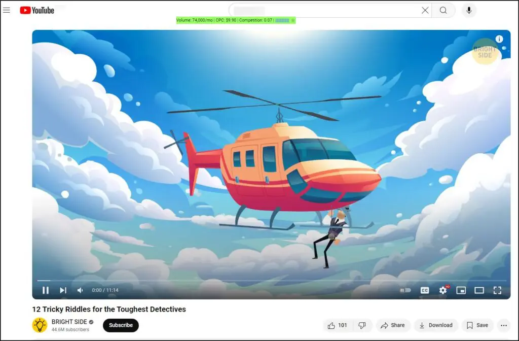 artwork of helicopter in the sky with a detective on side being let down out of it
