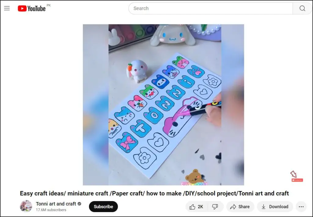 coloring with a Pasca pen on Tonni Art and Craft channel