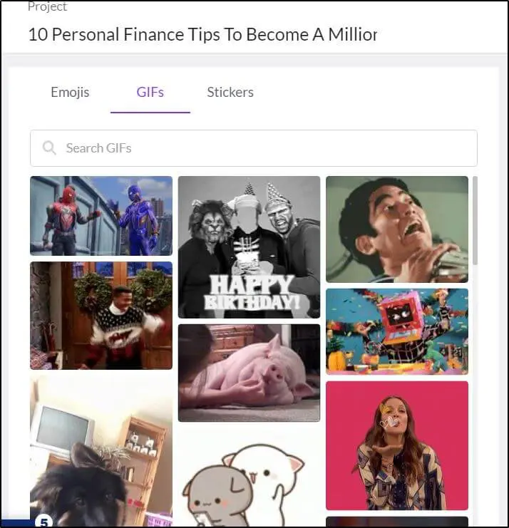 collage of gifs to choose from 