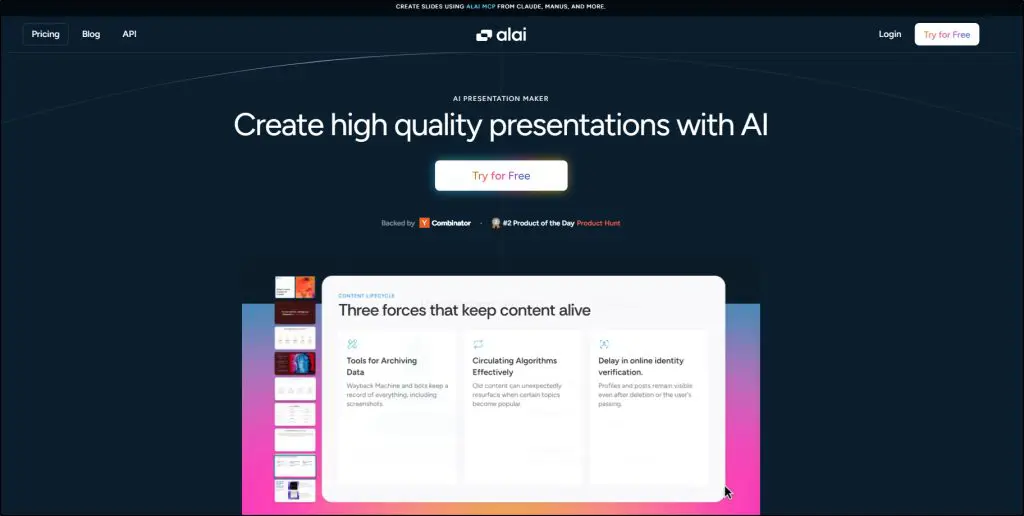 
alai presentations