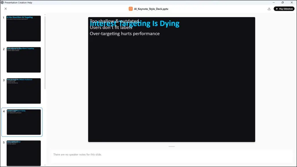 chatgpt presentation deck