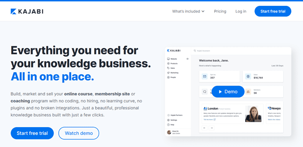 Kajabi Online Course Platform - Everything you need for your knowledge business