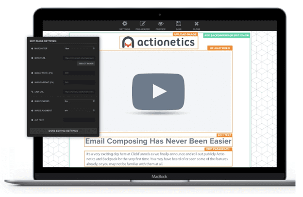 ClickFunnels email service page