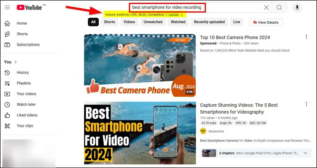 youtube keyword research