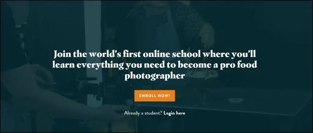 Food Photography Academy home page