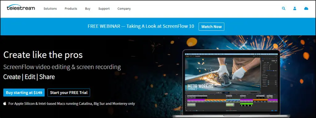 ScreenFlow website home page