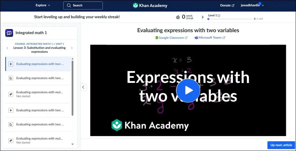khan academy online learning
