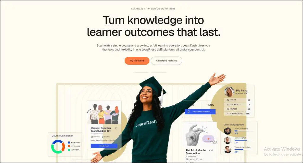 learndash homepage