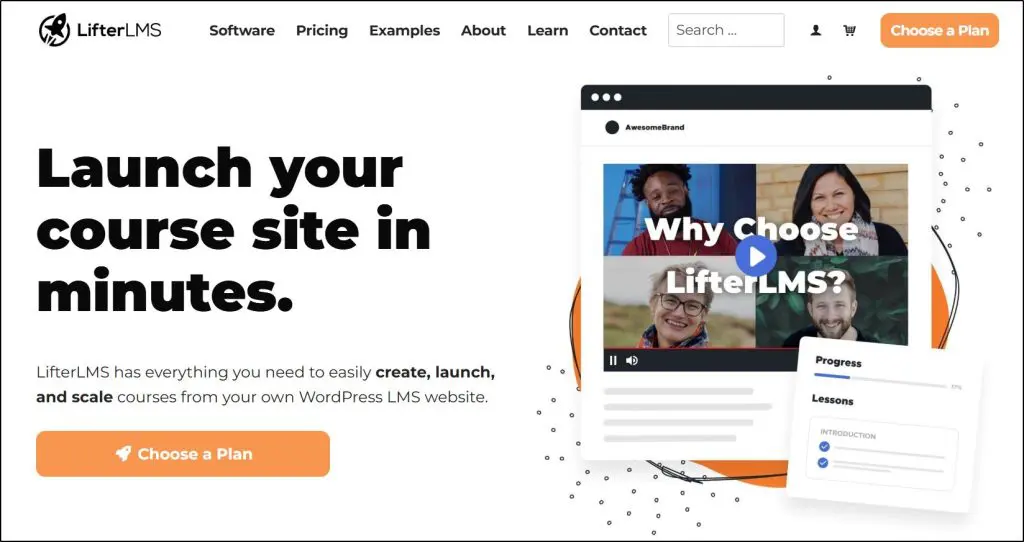 LifterLMS - one of the best wordpress course platforms 2025