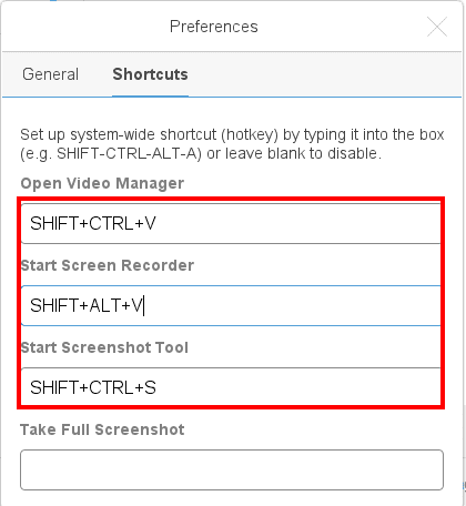 Setting up system-wide Screencast-O-Matic shortcuts box 