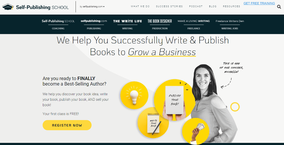 Self-Publishing School website