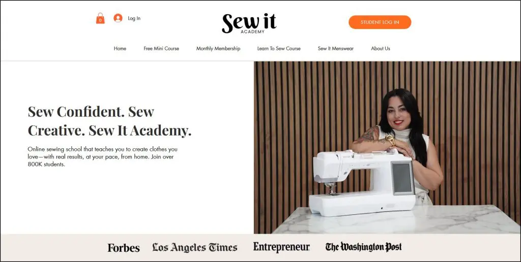 thinkific example sew it academy