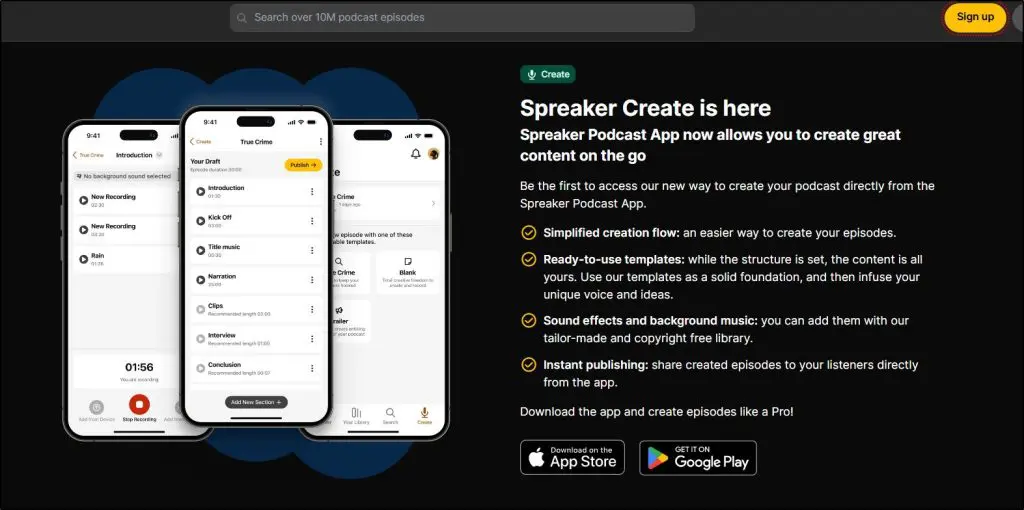 spreaker create