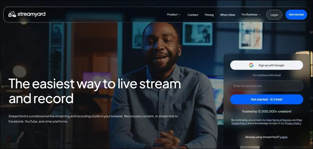 streamyard live streaming
