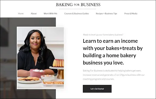 thinkific example - baking for business