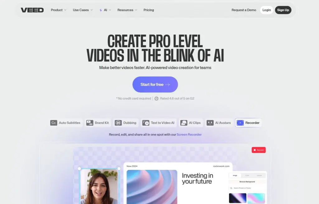 veed screen recorder