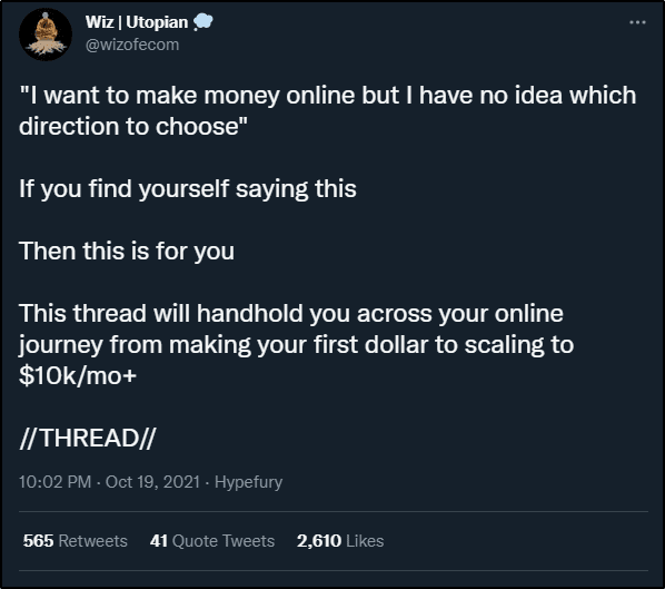 Wiz | Utopian (@wizofecom) screenshot of tweet from twitter