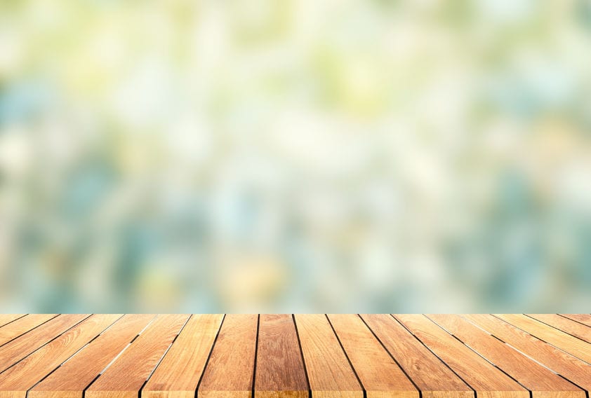 Image of wooden platform to suggest online course platform