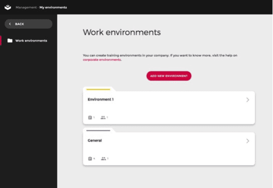 Screenshot of isEazy work environment