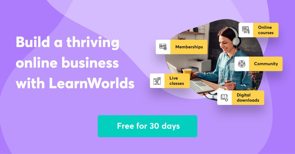 Build a thriving online business with LearnWorlds