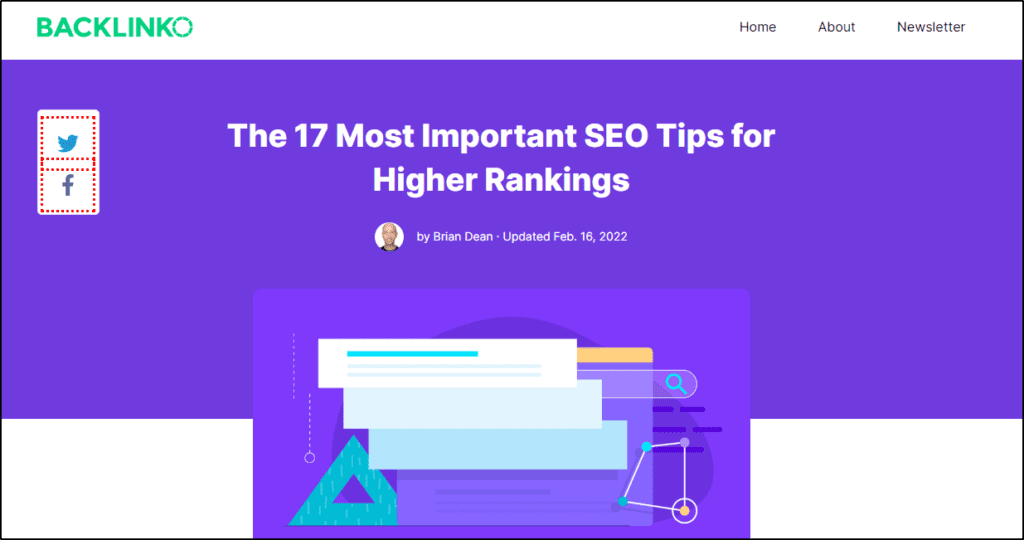 Backlinko post -"The 17 Most Important SEO Tips for Higher Rankings"