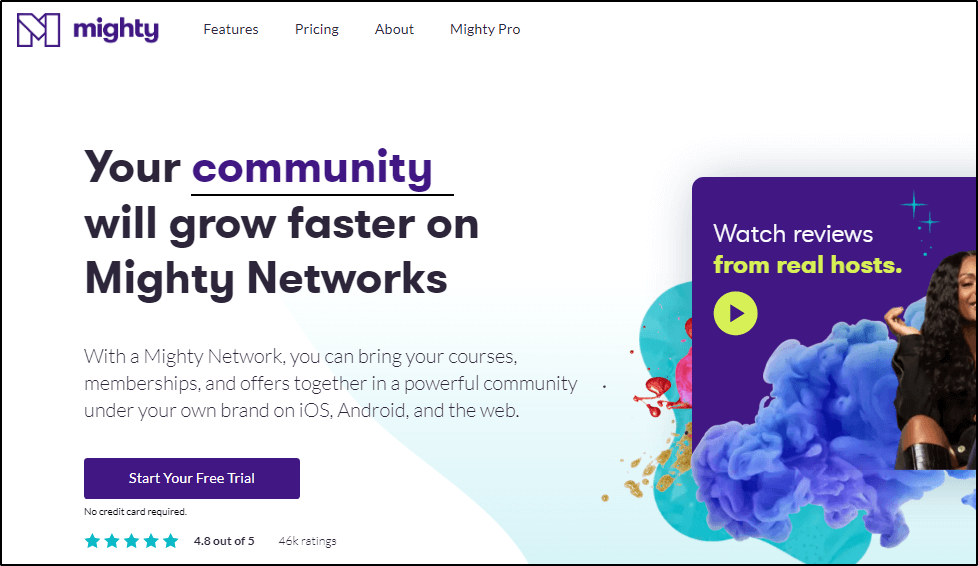 Mighty Networks: Your community will grow faster on Mighty Networks: Start Your Free Trial