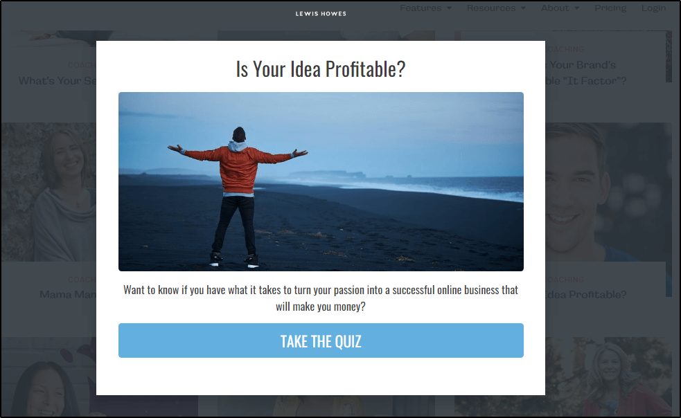 Interact quiz: Lewis Howes-Is Your Idea Profitable?-Take the Quiz