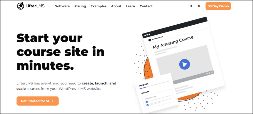 Launch your course site in minutes.

LifterLMS has everything you need to create, launch, and scale courses from your WordPress LMS website.

Choose a Plan
