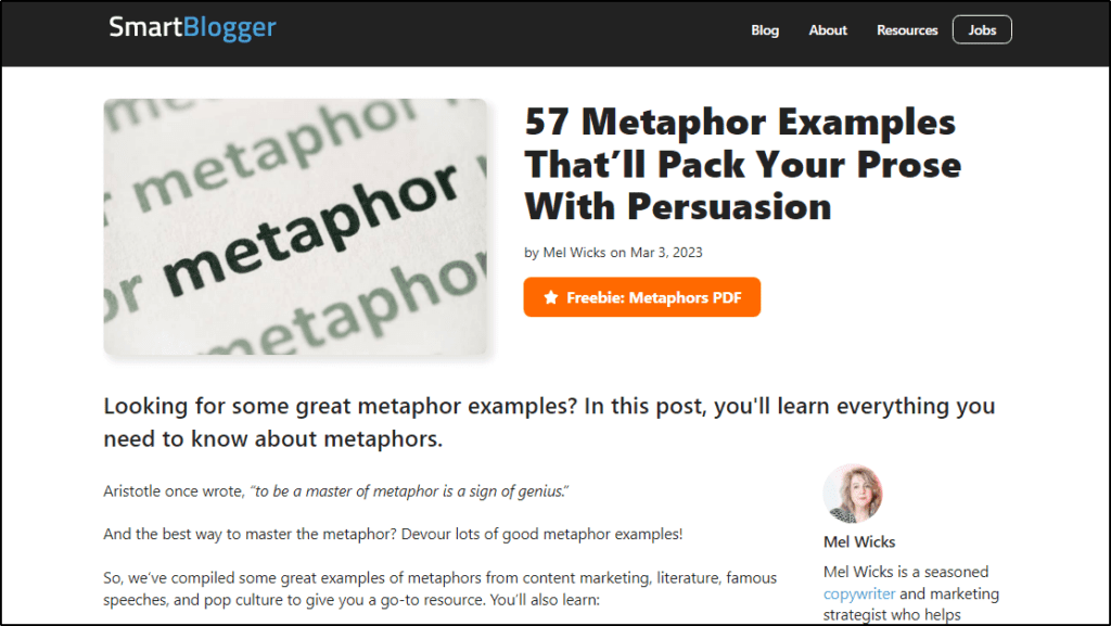 57 Metaphor Examples That'll Pack Your Prose with Persuasion