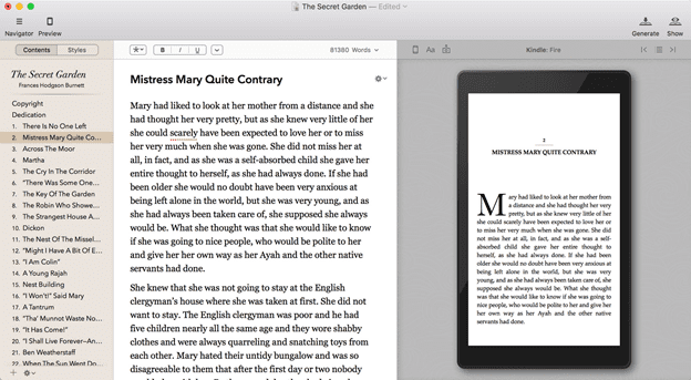 eBook in Vellum on Mac OS