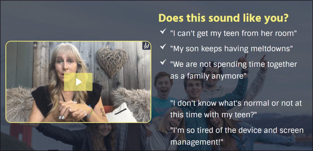 The Parenting Reset Membership home page: "Does this sound like you?"