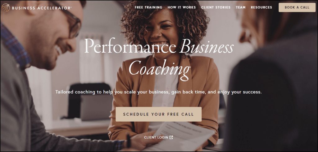 Business Accelerator home page