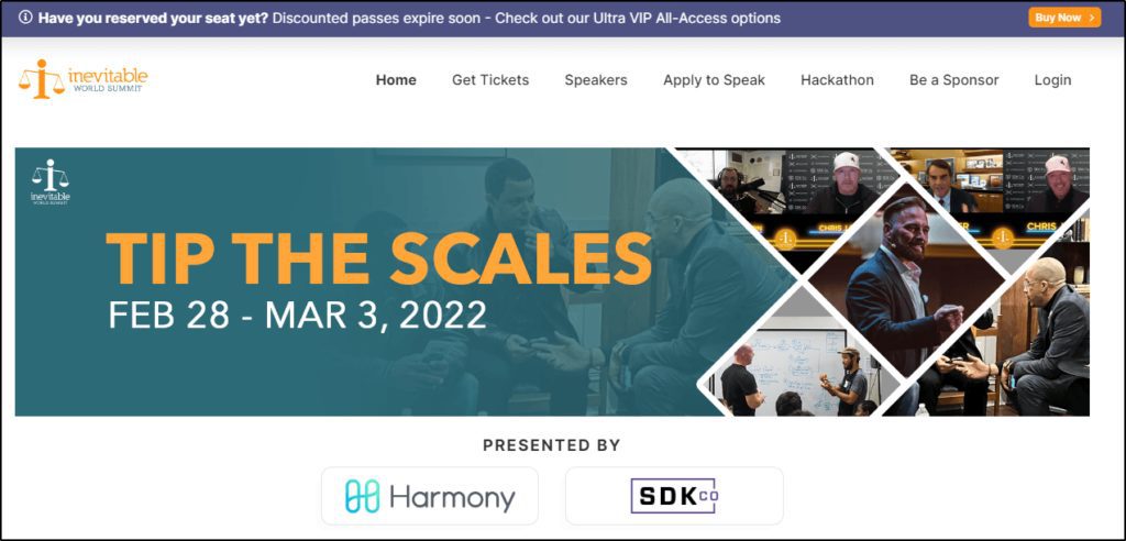 Inevitable Summit: "Tip the Scales"