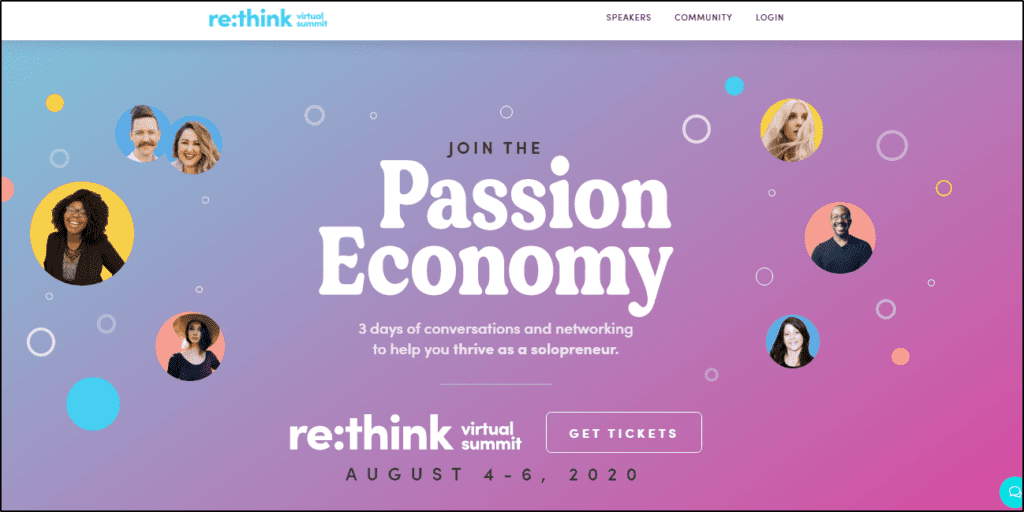 Re:Think Summit - "Join the Passion Economy"