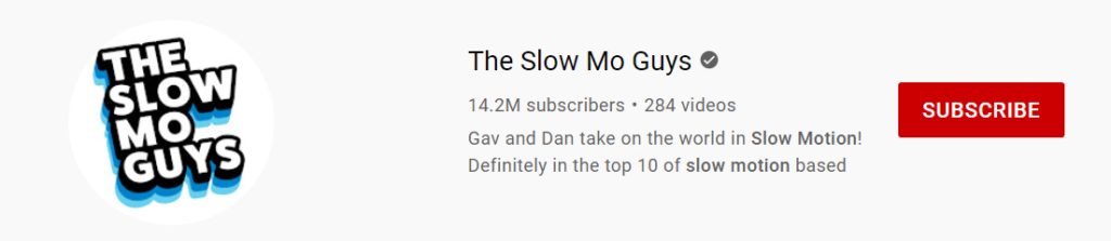 The Slow Mo Guys YouTube business brand